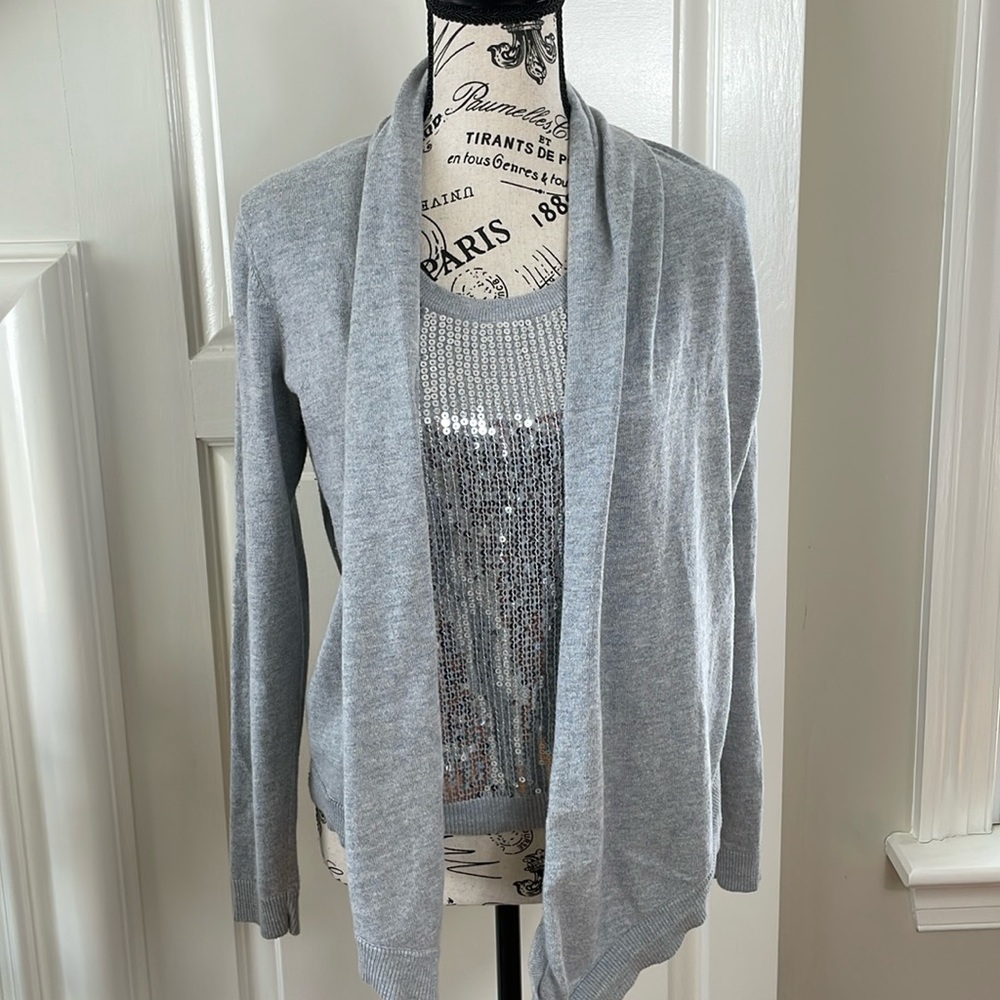 Michael Kors Open Front Sequin Sweater